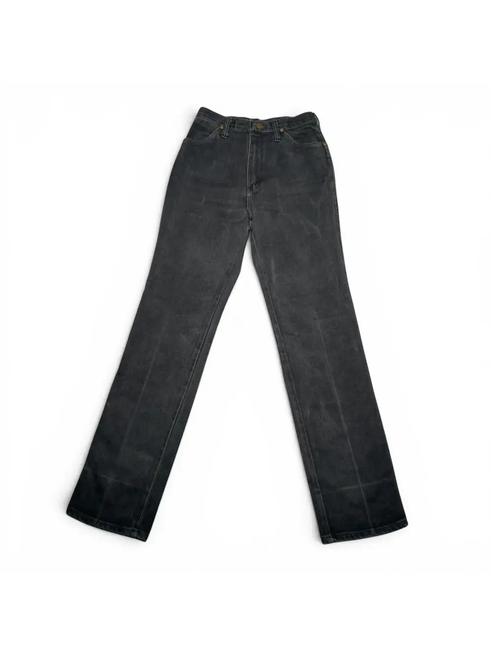 Vintage Wrangler Black Straight Leg Jeans Size 12 x 34